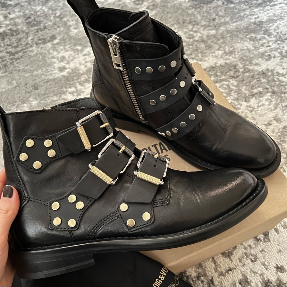 ZADIG & VOLTAIRE Laureen Buckle Boots